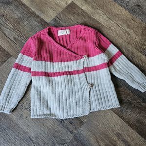 Egg New York infant girls  cardigan sweater 6 Months Cotton. In Excellent shape.